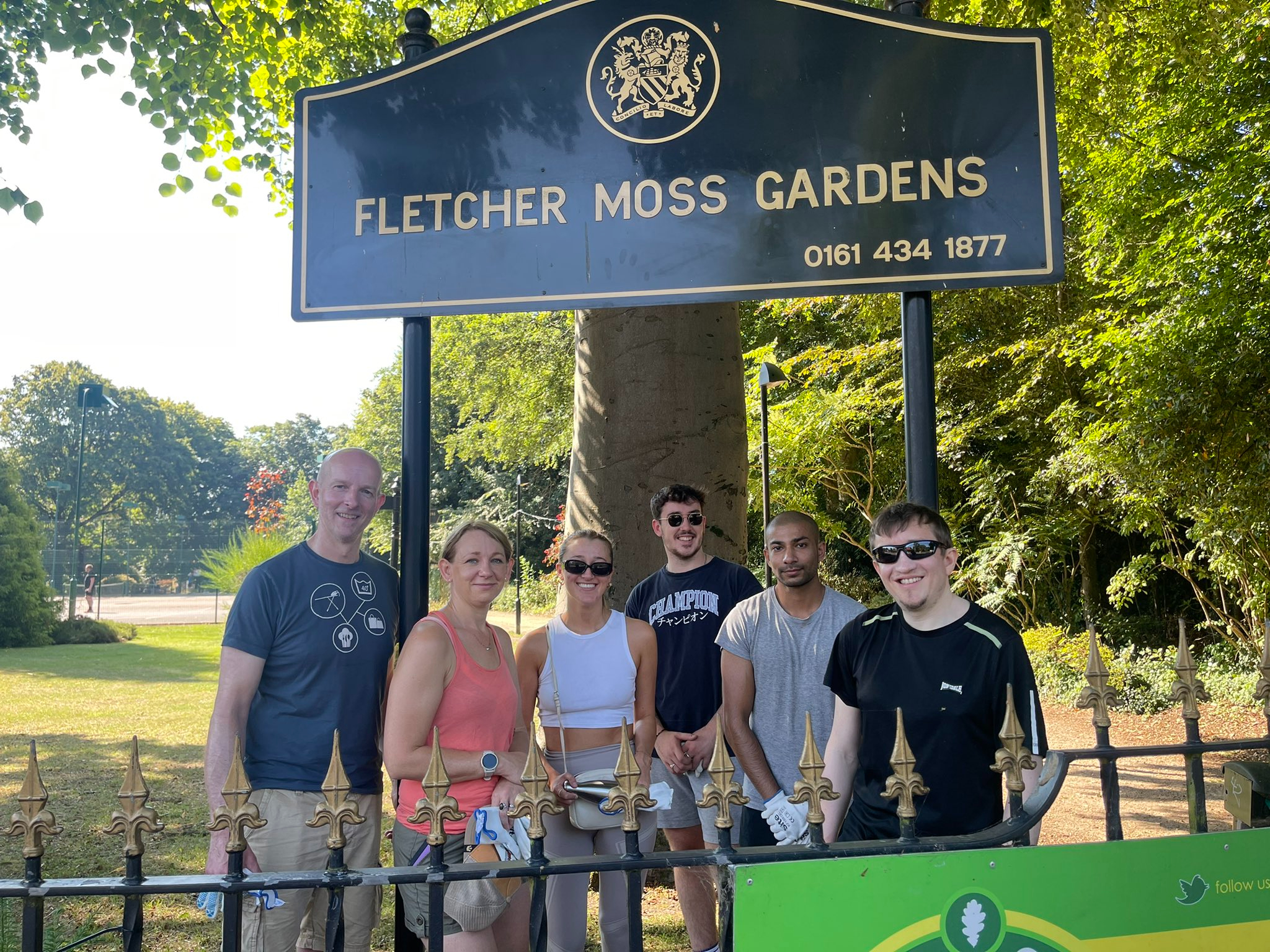 Frank team volunteering at Fletcher Moss Gardens